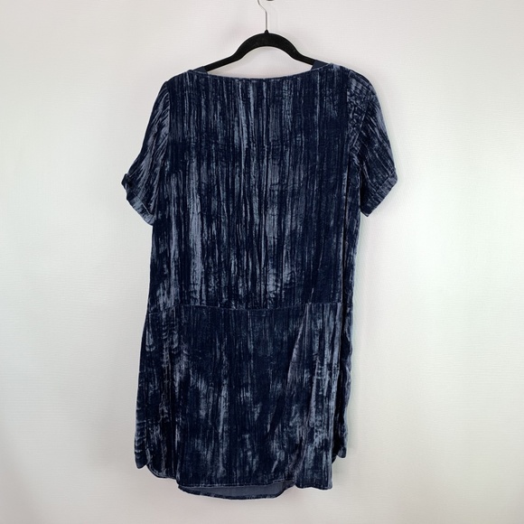Anthropologie Floreat Crinkle Velvet Shift Dress - Picture 4 of 7